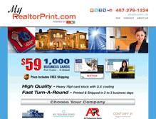 Tablet Screenshot of printrealtorbusinesscards.com